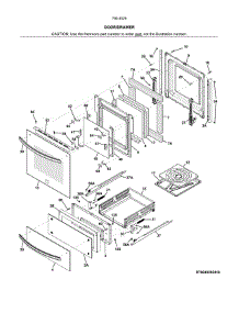 Door / Drawer parts for Kenmore Wall Oven 790.40299411 (79040299411, 790 40299411) from AppliancePartsPros.com