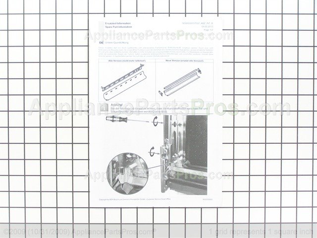 Genuine Bosch Siemens Neff Dishwasher Lower Door Seal 298534 