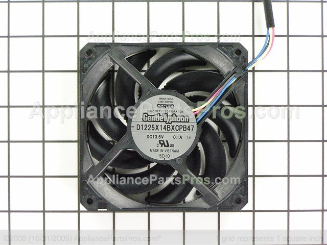 wr60x10358 ge refrigerator fan condenser dc