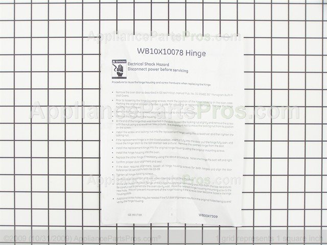 Details about  / Ge WB10X10078 Wall Oven Door Hinge Genuine Original Equipment Manufacturer OEM