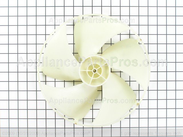 Condenser fan blade with slinnger ring