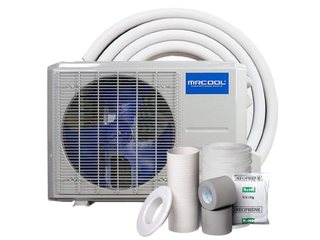 Mrcool DIY-12-HP-115B25 Mrcool Energy Star 12K Btu Heating & Air Wall ...