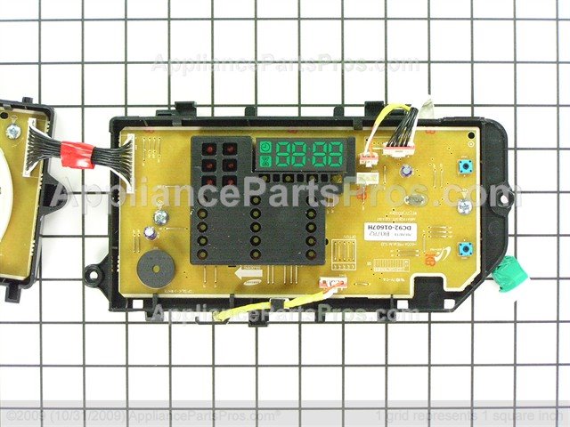 Samsung Dryer User Interface Board DC92-01607H 