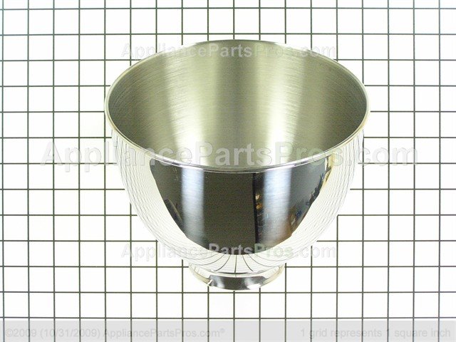 KitchenAid 4.5 Quart Polished Stainless Steel Bowl with Handle