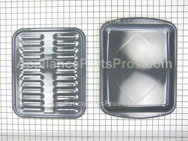 Replacement for Whirlpool 4396923 Broiler Pan and Rack set 17 x 13