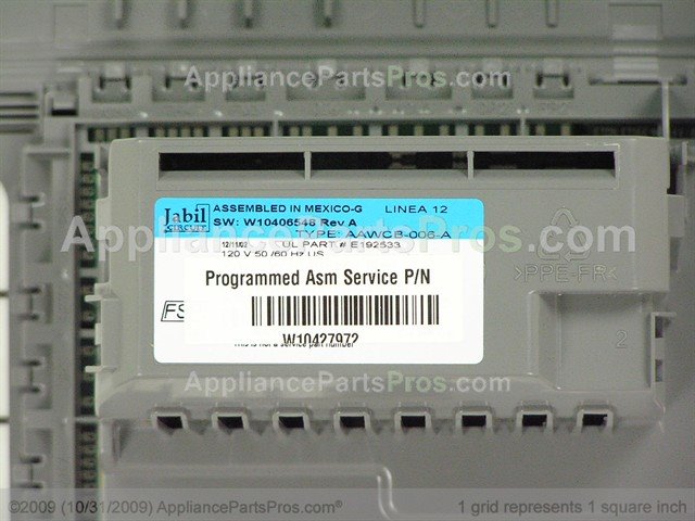 Details about   W10427972 Whirlpool Electronic Control Board OEM W10427972 