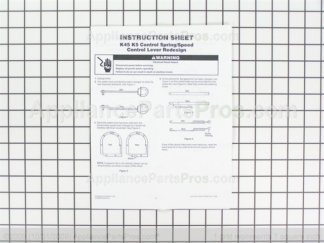 4176230 - KitchenAid Stand Mixer Control Kit