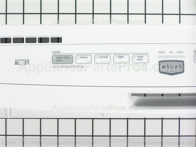 whirlpool dishwasher control panel sticker
