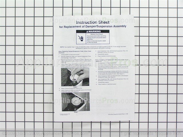 Whirlpool W10820048 Suspension Rod Kit Liancepartspros Whirlpool Suspension Rod Kit W10820048 From Liancepartspros