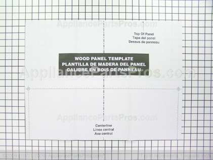 Whirlpool W10195005 Template, 6" Custom - AppliancePartsPros.com