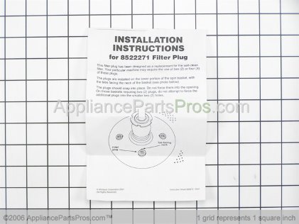 How To: Whirlpool/KitchenAid/Maytag Washer Filter Plug Kit 285868 